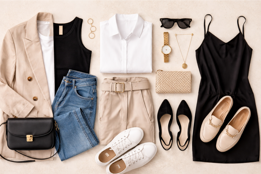 How to Build a Versatile Wardrobe // 34 Outfits From 10 Items