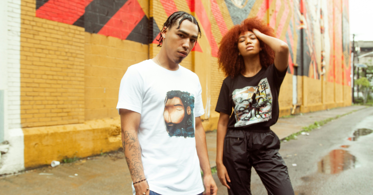 Young adults wearing different clothing styles including streetwear artsy and casual fashion standing outdoors showing style variety