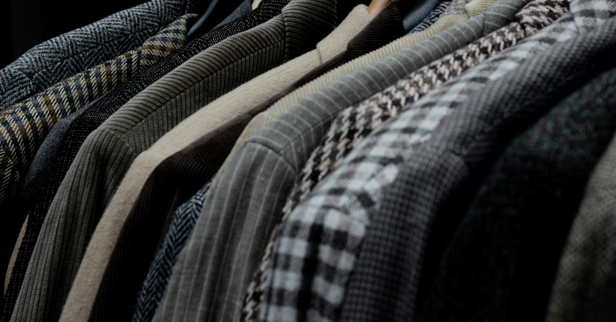 Matching tie with blue checkered shirt styled for a smart formal outfit