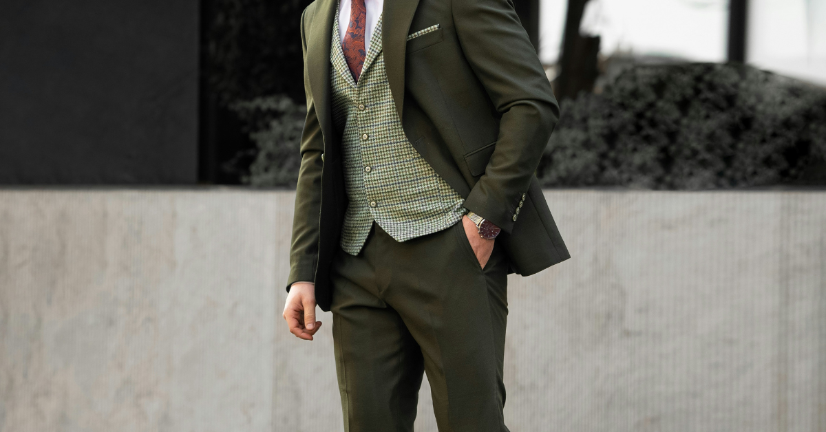 Man wearing a light blue shirt with navy tie demonstrating classic men’s shirt and tie combination